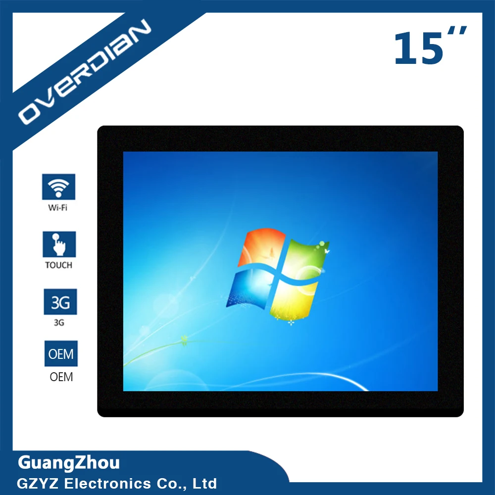 

4:3 Industrial Computer Win7 System Built in WiFi ResistanceTouch Screen Industrial Computer Tablet PC 15InchSSD32G LCD Screen