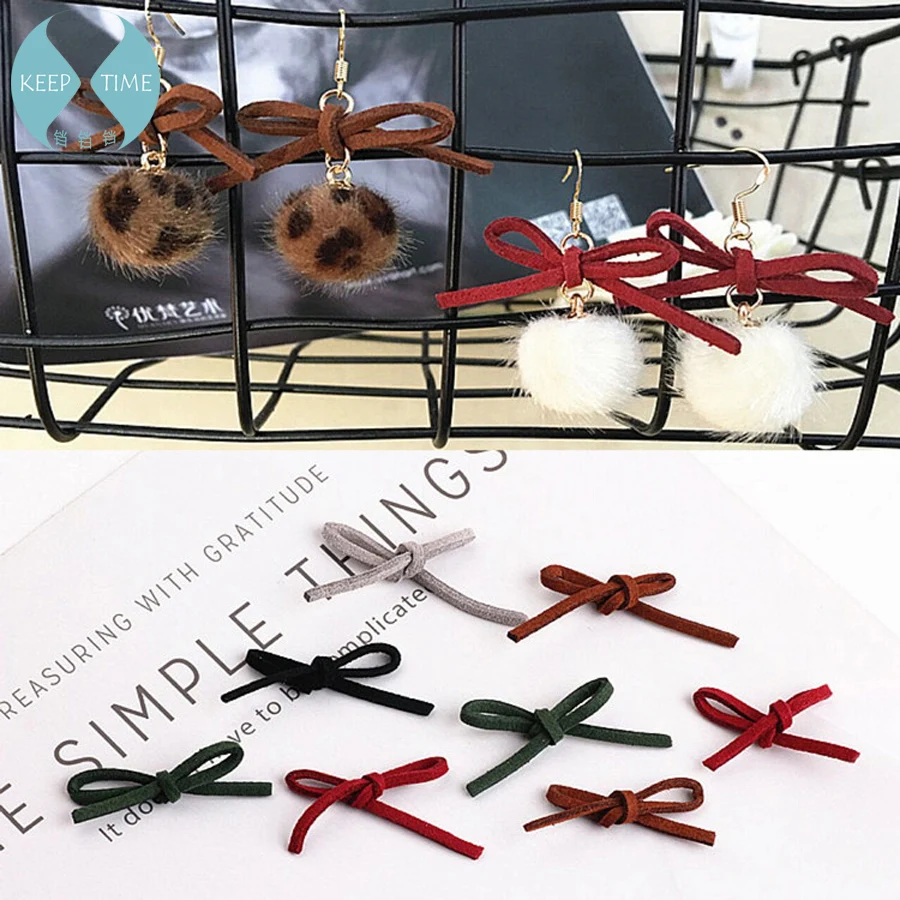 Ritoule DIY аксессуары для ушей замшевые серьги бантики кулон волос обруч
