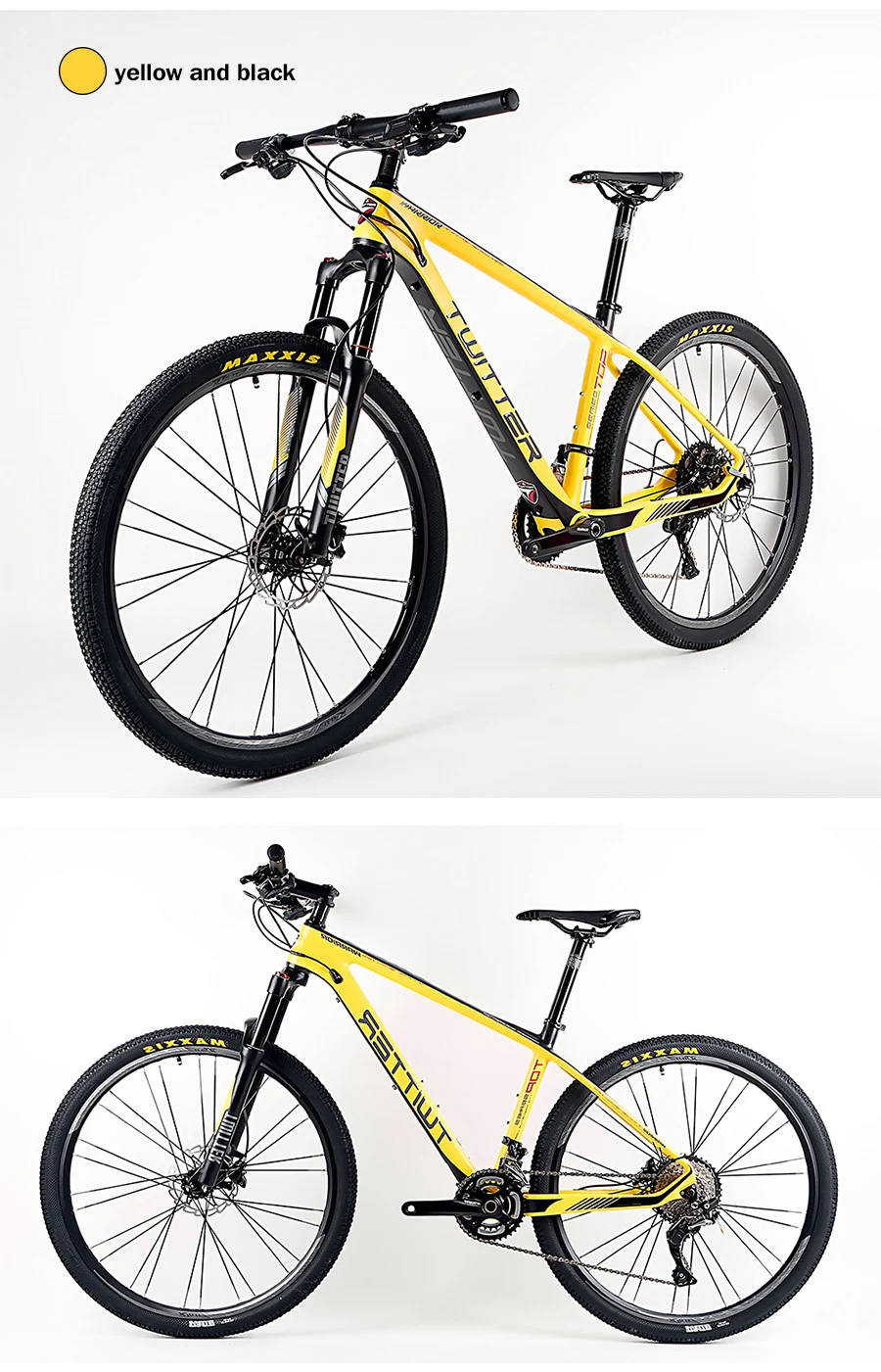 Discount 2019 27.5ER mtb Carbon Bike Aluminium Wheels Complete Mountain Bike Double Disc brake BSA SLX M7000 22/33speed OG-EVKIN 5