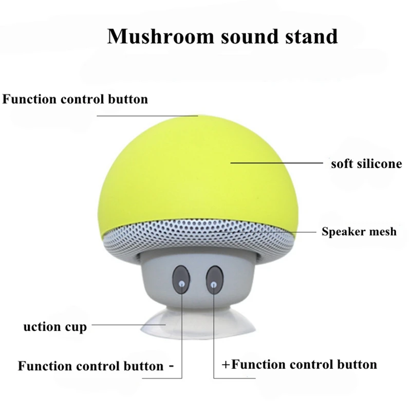 Soporte Мини Гриб стенд динамик Mp3 плеер беспроводной Bluetooth музыкальный телефон держатель для Xiaomi iPhone samsung держатель Поддержка