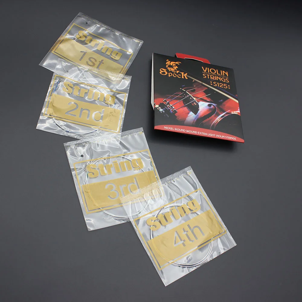 

4pcs Violin String Steel Core Aluminum Alloy Wound Exquisite Violin Parts &Accessories New Arrival