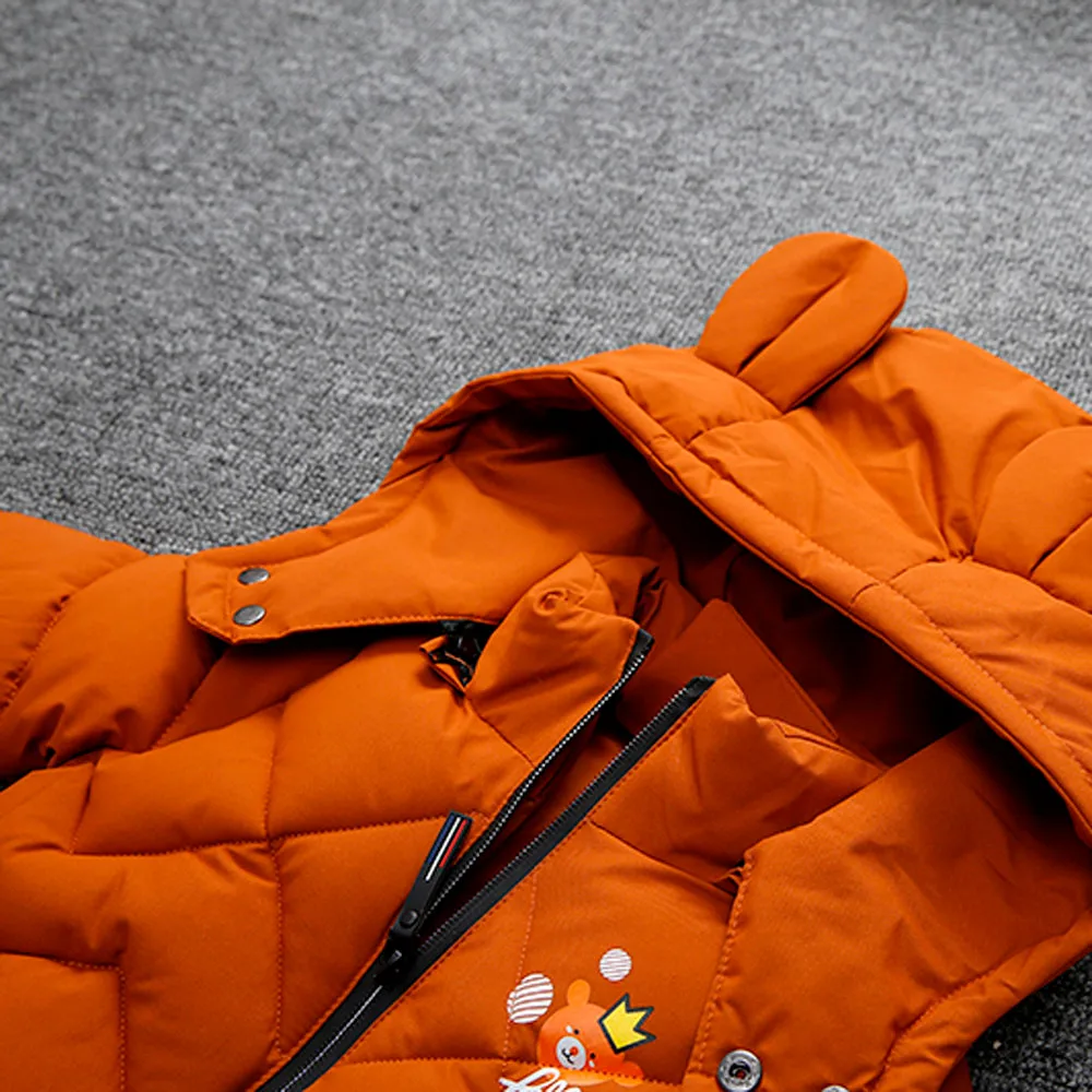 Пуховик для мальчиков; зимние куртки; детское стеганое утолщение; пальто; Верхняя одежда для малышей; Детские теплые куртки для девочек