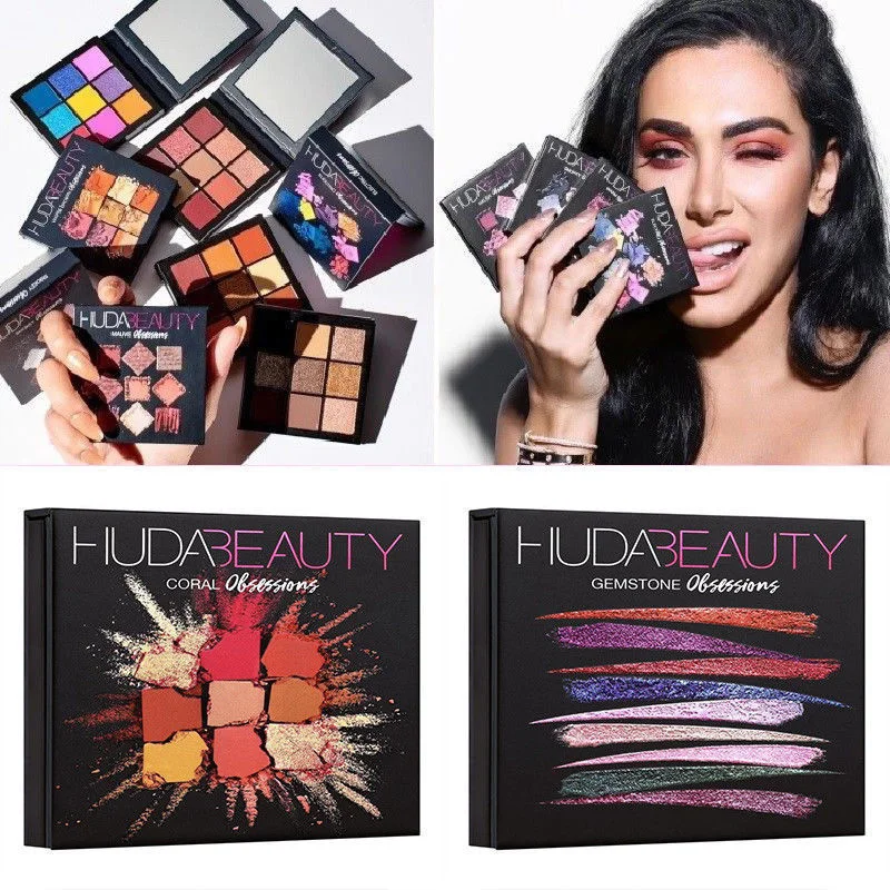

2019 HANDAIYAN New 9 color Eyeshadow Palette Shimmer Metallic Matte Pigmented Make up Eye Shadow Powder Palette Cosmetics TSLM1