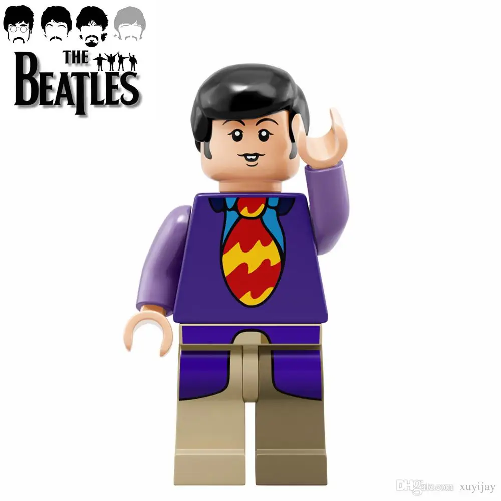 Singel продажи идеи BEATLESYellow Submarin Пол Маккартни Minifig собрать модель DIY 3D строительные
