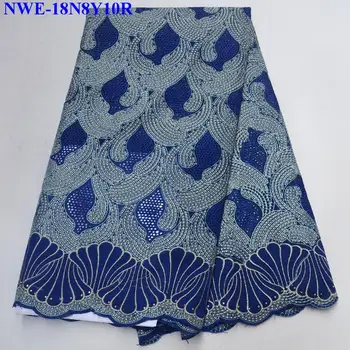 

Fashion Royal blue Swiss Voile Lace In Switzerland 2018 High Quality Voile Lace Swiss Lace African Lace For Women Dress YTR00