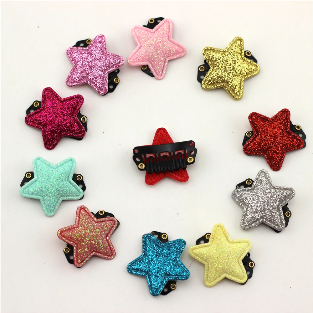 10pc Baby with Fine Wispy Hair Mini Latch Wisp Clip Newborn Shinning Star Hair clips Infant Hairpin Baby Girls Sequins Hairpin Baby Accessories best of sale