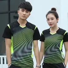 Распродажа, новая футболка унисекс с короткими рукавами одежда для бадминтона теннисная Мужская футболка толстовка из полиэстера футболка для стола