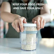 Выдвижной вакуумный контейнер, герметичный бак для влагостойкого хранения продуктов, контейнер для закусок, кухонные коробки, принадлежности, легко чистить