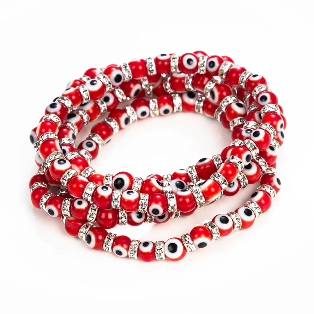 bracelet mauvais oeil rouge