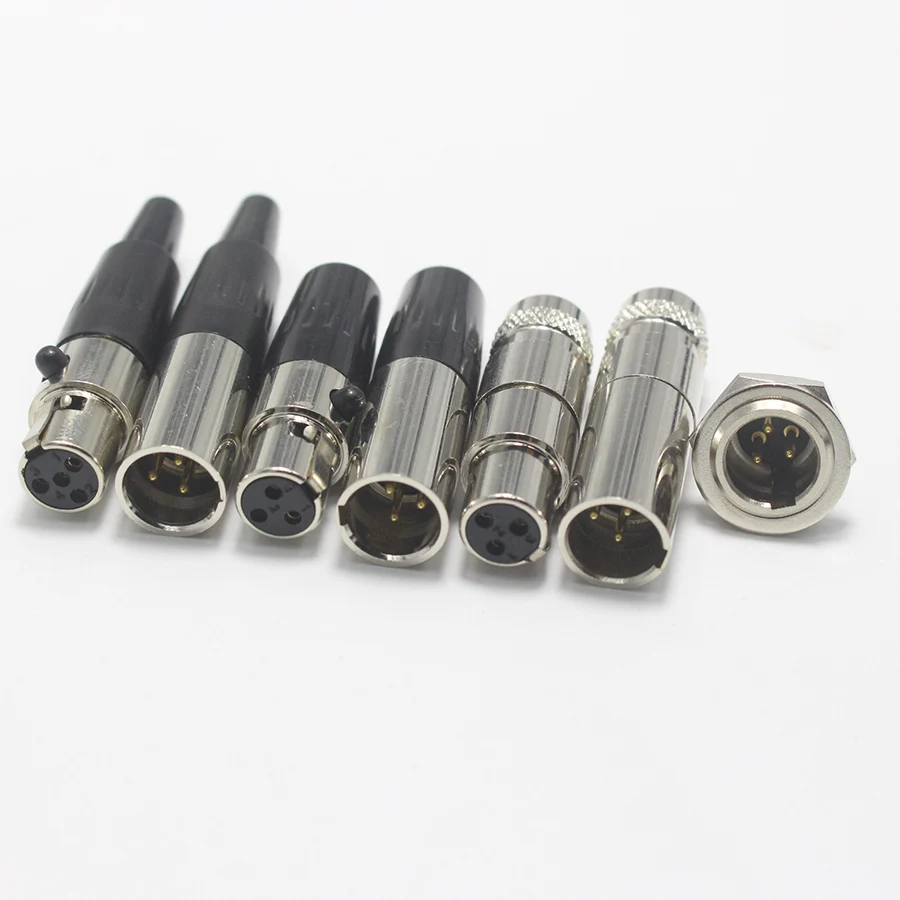 1 шт. Mini XLR 3 4 5 6 Pin Female Plug/Male Socket Малый XLR Аудио Микрофон Разъем DIY микрофон для кабеля припаянный прямой