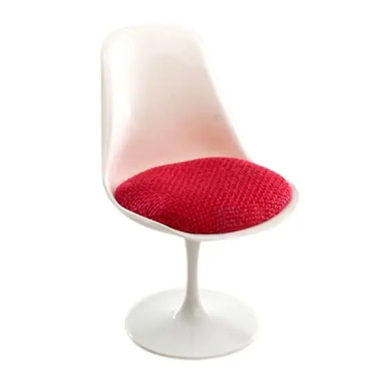 1:12 Scale Tulip Chair Swivel Chair for Dollhouse