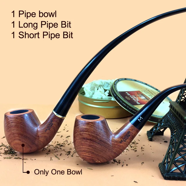 2 in 1 Wooden Weed Pipe Rosewood Smoking Tobacco Pipe High Quality Pipe