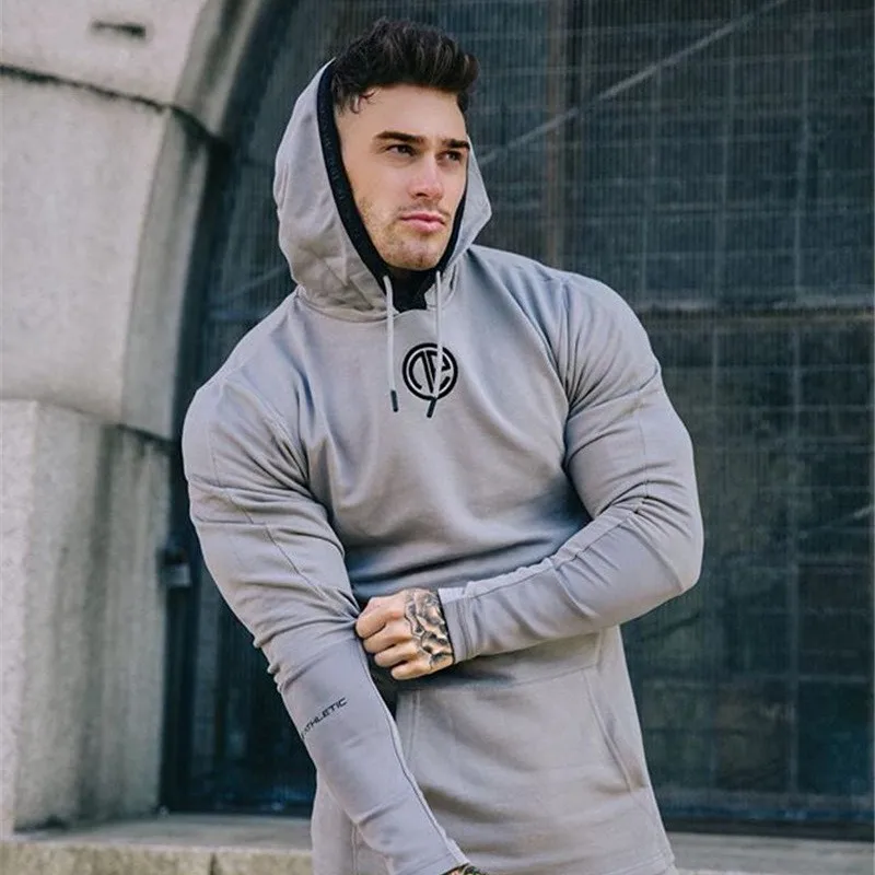 

Hoodies Men 2018 Brand Male Long Sleeve Solid Color Hooded Sweatshirt Mens Hoodie Tracksuit Sweat Coat Casual Sportswear
