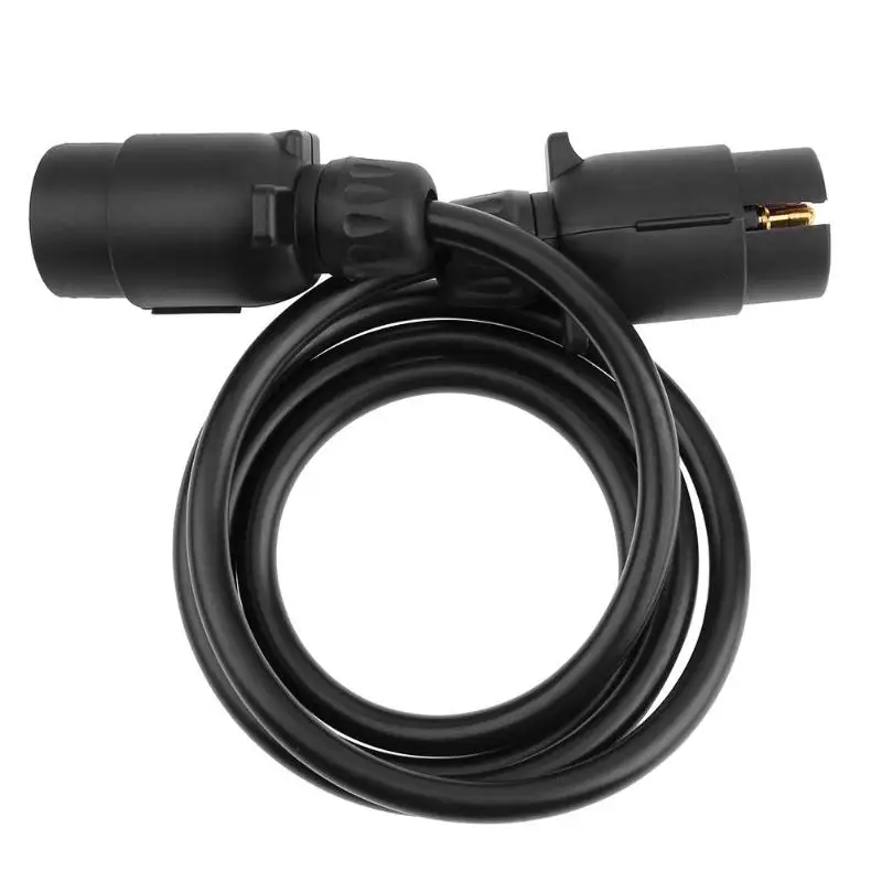 

12V 7Pin Trailer Plug Socket Adapter Wiring Connector with 1.5m/4.9ft Cable
