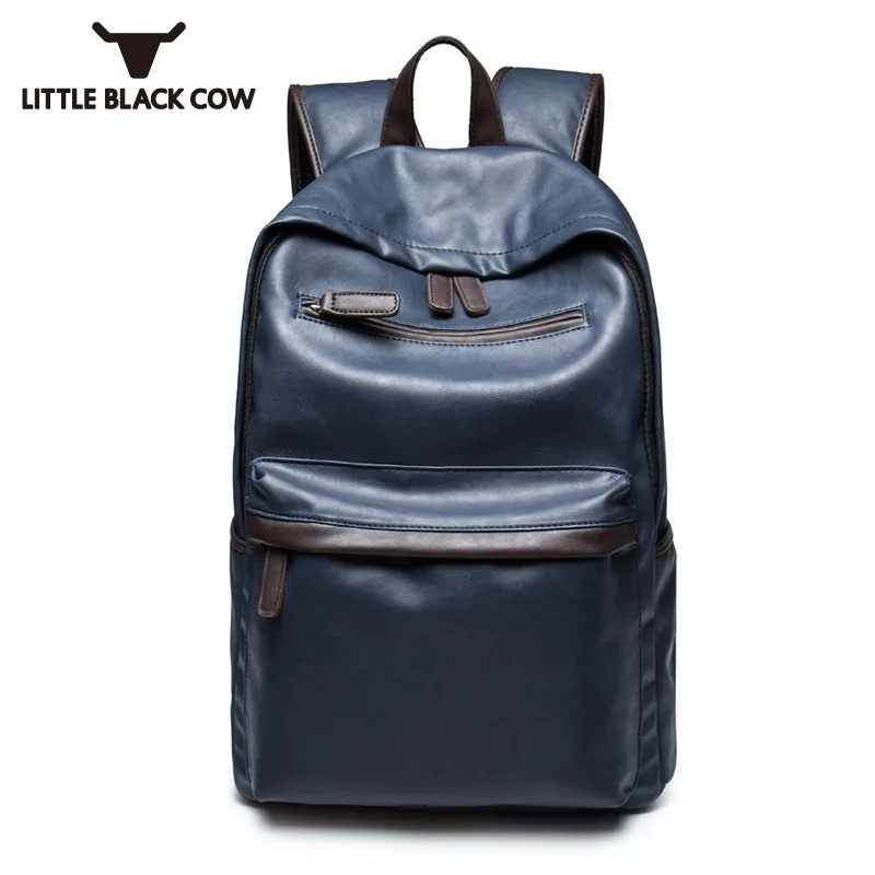 

Designer Brand Male Bags Fashion Pu Leather Laptop Backpack Japan Style Student School Backpack Casual Man Travel Backpack