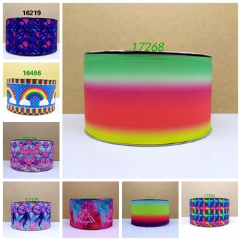 

Free shipping 50 yard cartoon printed grosgrain ribbon 17268