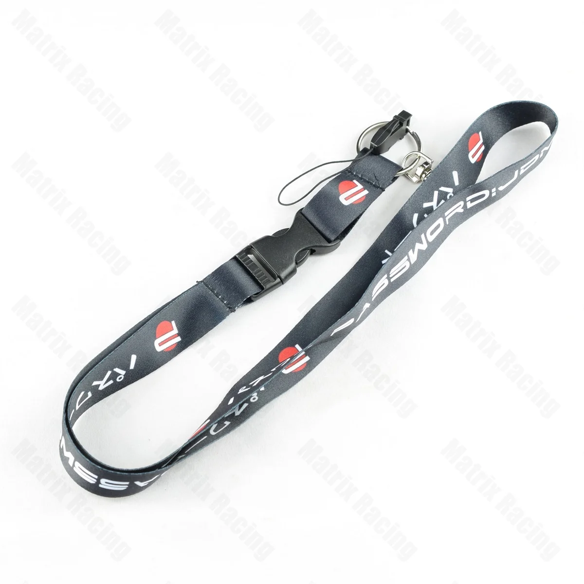 

JDM Style PWD Cellphone Lanyard JDM Racing Car Keychain ID Holder Mobile Neck Strap with Quick Release