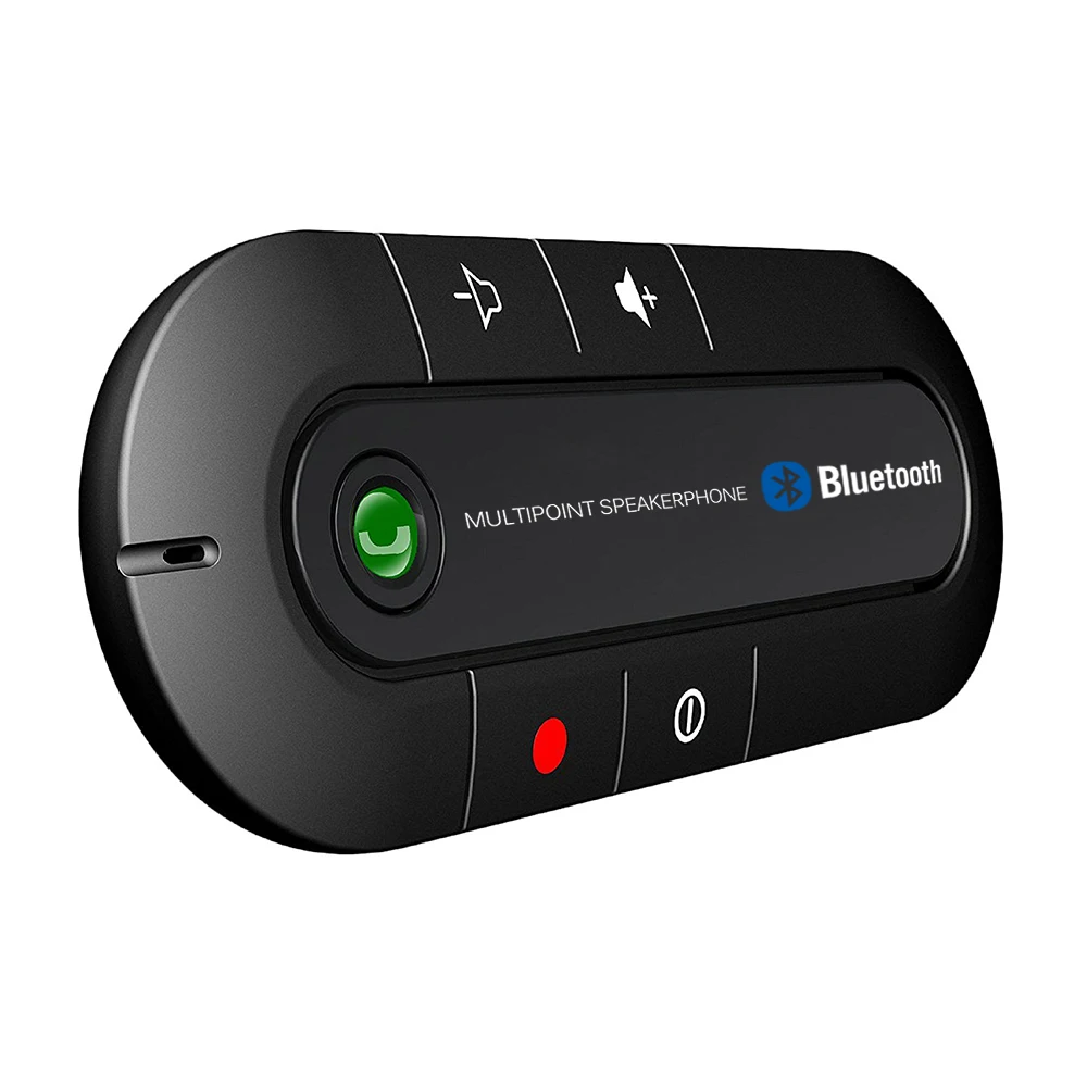 2018 Auto Parts Handsfree FM Transmitters Multipoint Speakerphone 4.1 EDR Wireless Bluetooth Handsfree Car Kit MP3 Music Player