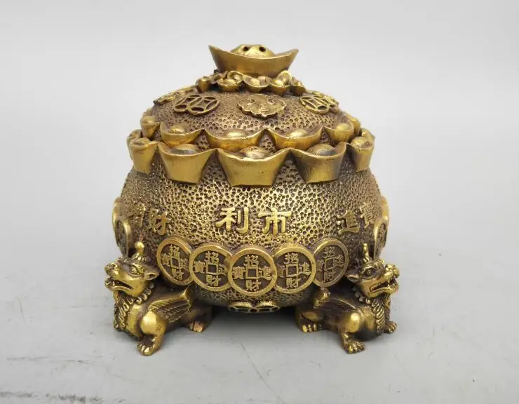 

Китайская резьба Seiko, латунь, Золотая лампа, курильница