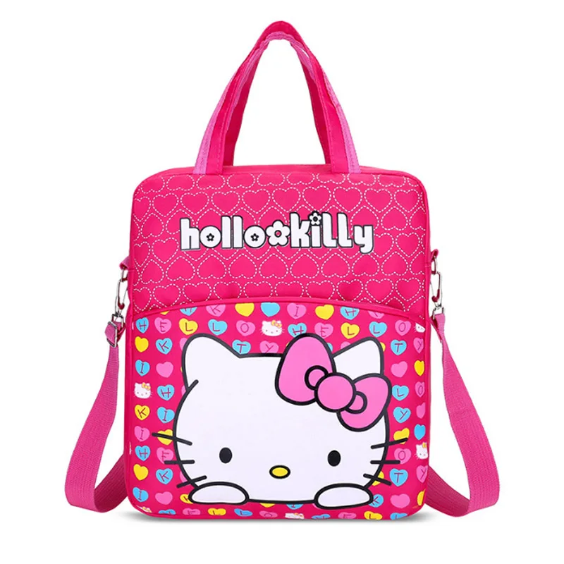 Рисунок «Hello Kitty» мешок детский мультфильм милый ребенок рюкзак Kawaii Большой KT сумки Водонепроницаемый мальчиков школьные сумки для девочек Сумка для учебы плюшевые - Цвет: B