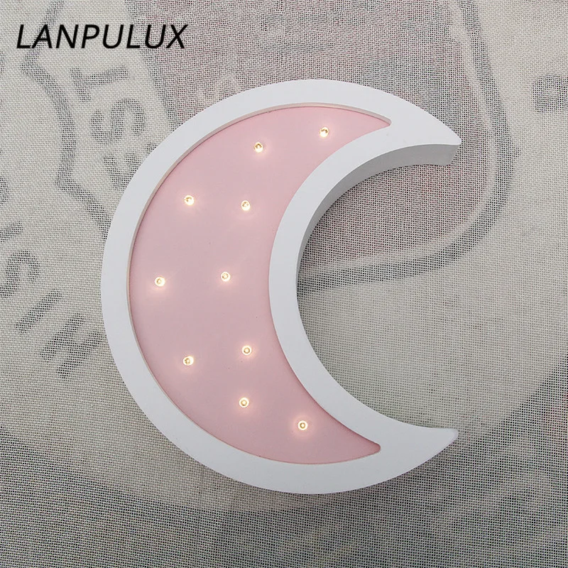 Lanpulux Луна Ночник детская спальня мультфильм украшение лампа настенное