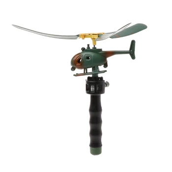 

Pull String Handle Educational Helicopter Funny Outdoors Toys Gift For Children