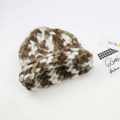 MAERSHEI, женская зимняя шапка, ручная грубая вязка, Gorros Beanies, Женская Повседневная теплая шапка - Цвет: 3  color