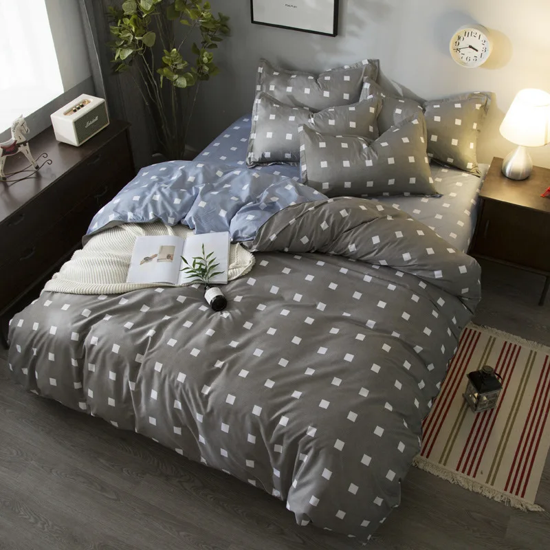

3/4 pcs Bedding Set Single Twin Queen King Double Size Duvet Cover Sheet Quilt Pillow Case Soft Kids Child Bed Linens Bedclothes