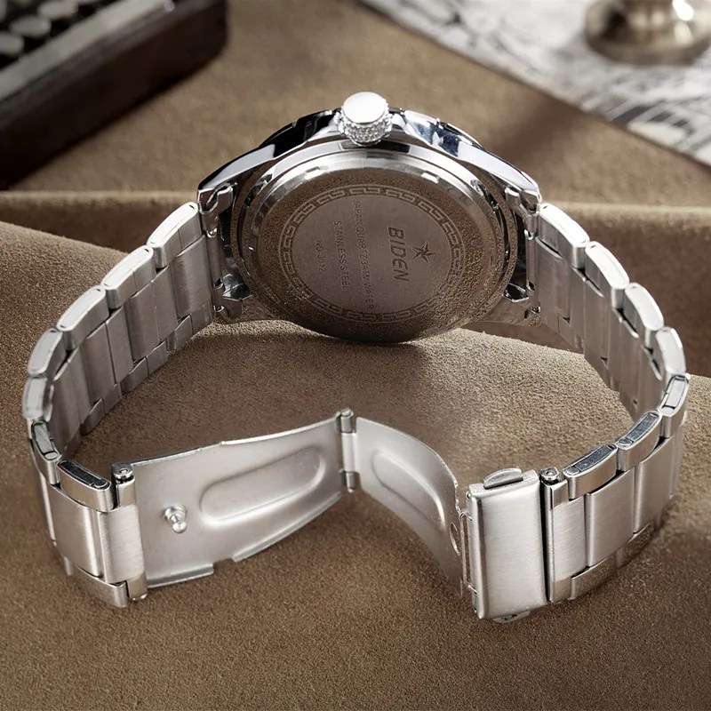  Mens Watch Top Brand Luxury Full Steel Date Sport Military Watches Waterproof Male Quartz Analog Wr