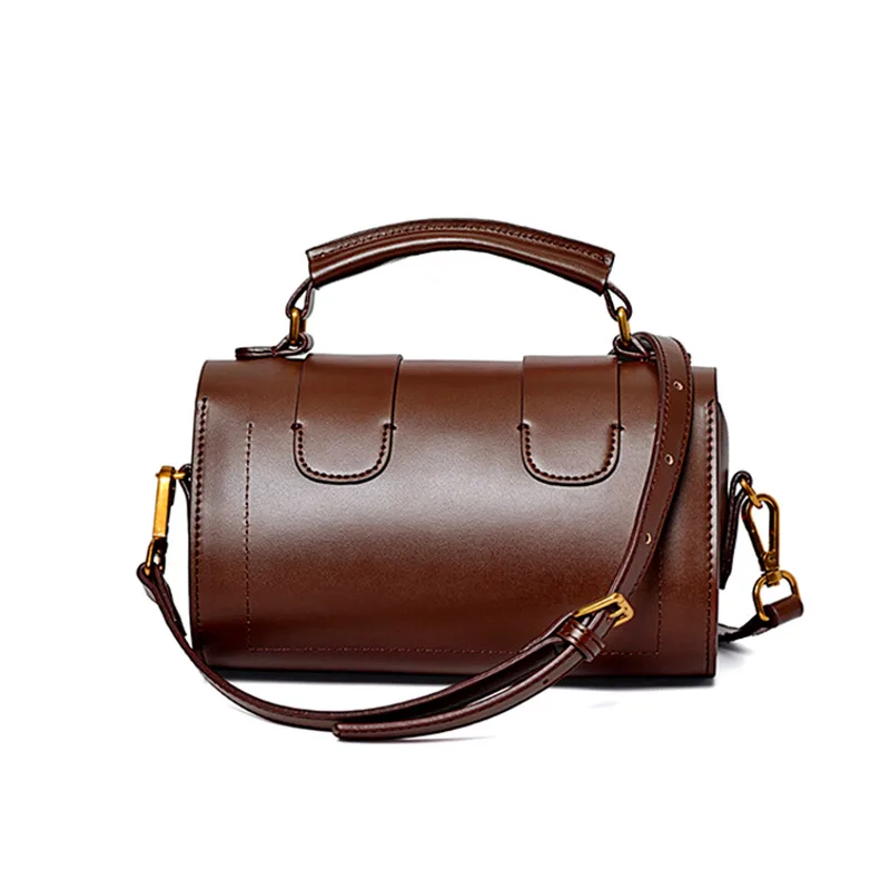 

2019 Spring New Fashion Women single Shoulder Bag for female vintage Cowhide Genuine leather lady handbag Messenger Bag for girl