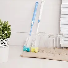 Новая креативная Детская Бутылочка для сосков 1 шт. складывающаяся бутылка щетка длинная ручка для губки щетка для бутылочки для кормления случайный цвет