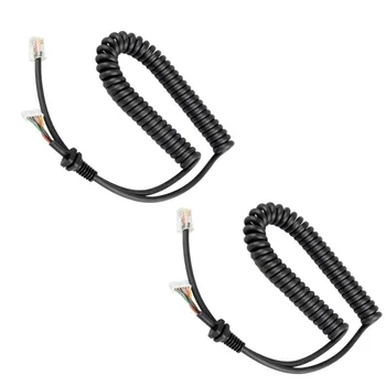 

2pcs/lot Replacement Mic Cable Cord Wire for YAESU MH-48A6J radio FT-7800 FT-8800 FT-8900 FT-7100M FT-2800M FT-8900R