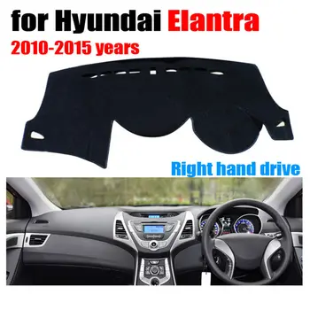 

Car dashboard cover mat for Hyundai Elantra 2010-2015 years Right hand drive dashmat pad dash cover auto dashboard accessories