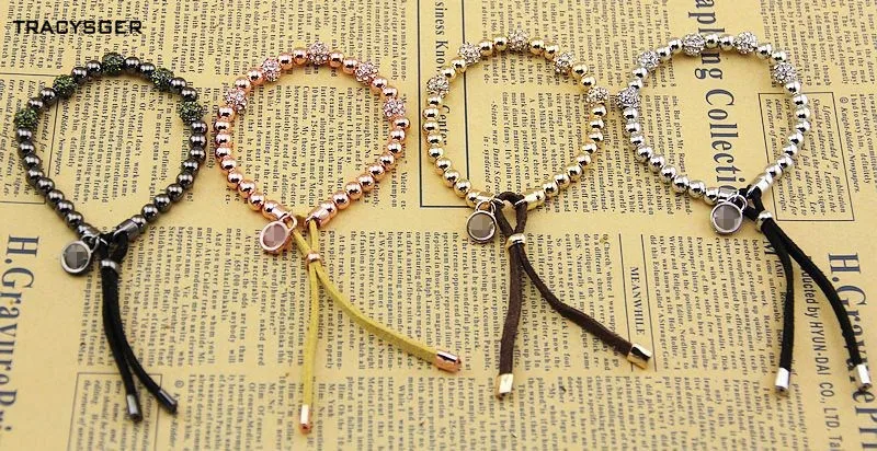 AR-SL0218/tracysger/текстура медная бусина драгоценный шар браслет