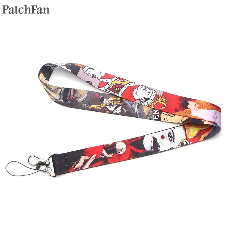 

Patchfan Freddie Mercury cartoon keyring keychain neck lanyard webbing ribbon neck strap id badge phone holder necklace A1609