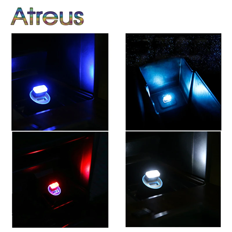 

Atreus Car Styling USB Atmosphere LED Lamp Light For Peugeot 307 206 308 407 207 508 208 406 2008 Lada Vesta Granta Accessories