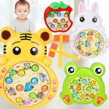 Интерактивная Музыка для родителей и детей, пластиковая игра «молоточки», детская игра для рук и глаз