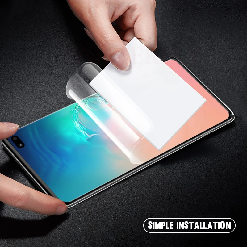 9D мягкая Гидрогелевая пленка для samsung Galaxy S10 Plus S10e S10 Lite, защита экрана, полное покрытие, передняя задняя камера, пленка(не стекло