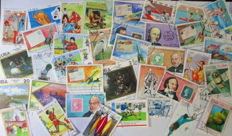 

100PCS/LOT Cuba Used Postage Stamps In Good Condition , Good Postage Stamps For Collecting