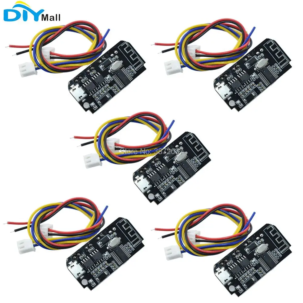 

5pcs/lot DIYmall VHM-315 3-5.5V 5V 3W Digital Audio Amplifier Board Stereo Blutooth power amplifier module 4.2 Blutooth