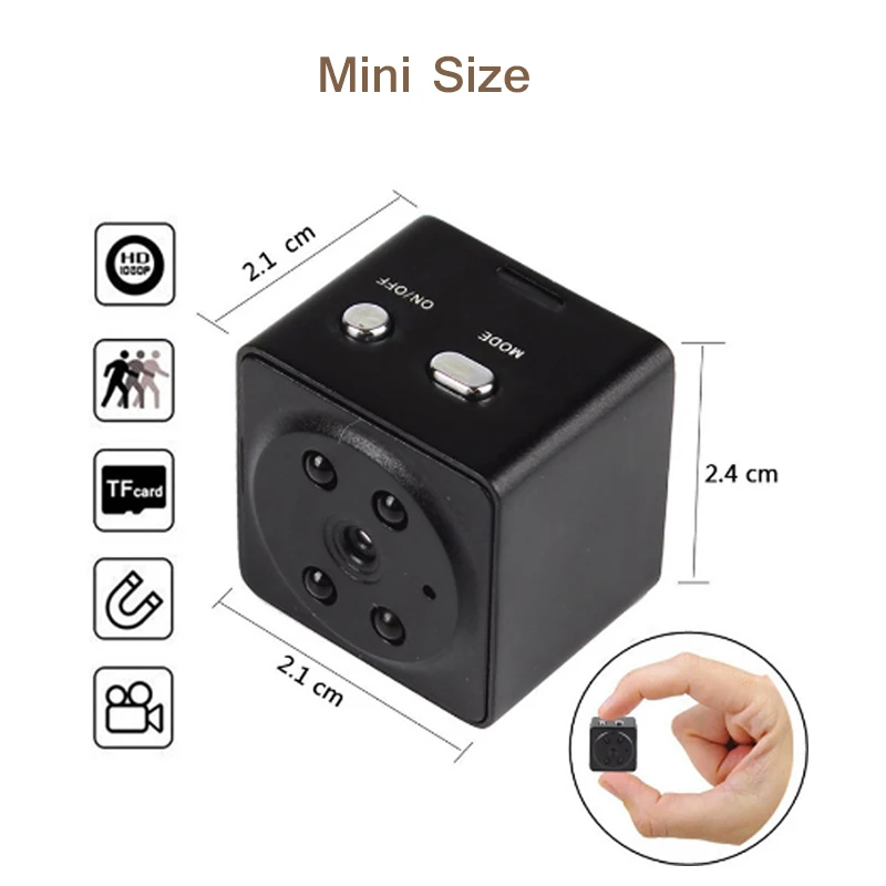 Невидимый Full HD 1080P Micro A7 камера IR ночное видение Супер Мини-видеорегистратор