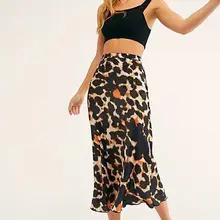 Юбки леопардовая повседневная юбка для женщин Harajuku 80 s костюмы лето г. музыкальный фестиваль костюмы готический