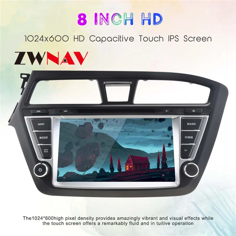 Clearance Android 8.0 Car GPS Navigation auto stereo Radio Screen For HYUNDAI I20 2014-2017 Left hand driving gps android Display ZWNAV 5