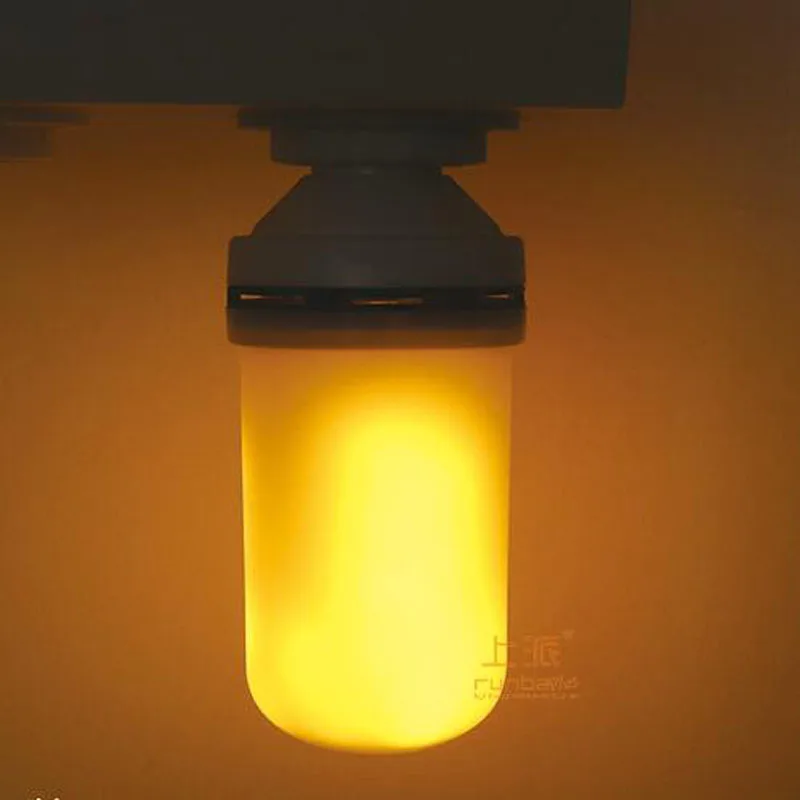 Креативный 4 режима + датчик гравитации Пламенные огни E27 E14 LED эффект пламени