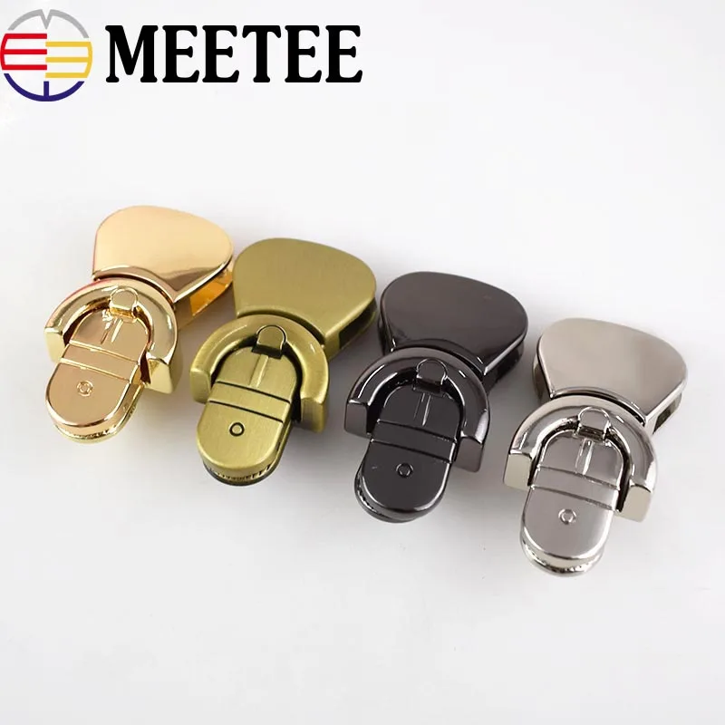 

2Pcs Handbag Mortise Lock Bag Locks Buckle Fashion Twist Turn Lock Snaps For DIY Replacement Bags Purse Clasp Closure