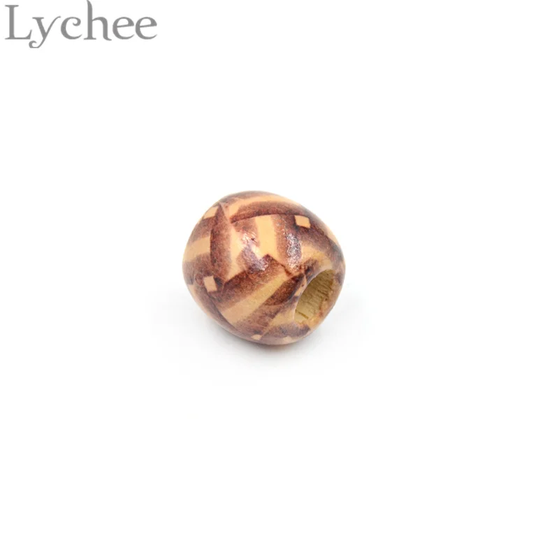 Lychee 50 штук деревянные дреды бусины для волос для дредов плетение волос наращивание случайный