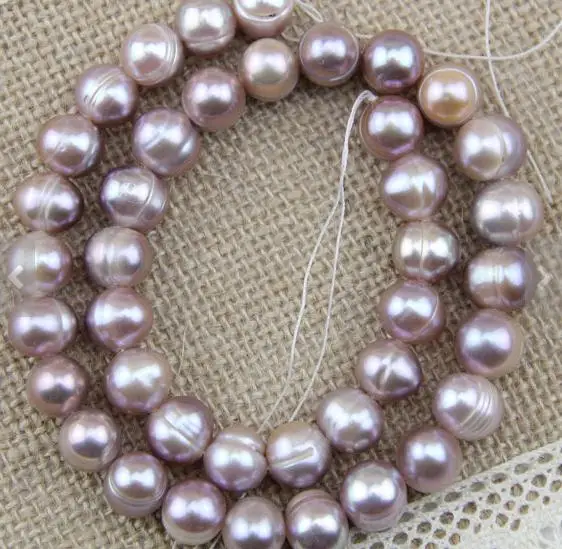 

Unique Pearls jewellery Store 11mm Purple Large Potato Genuine Freshwater Pearl Loose Beads DIY Jewelry Material LS041