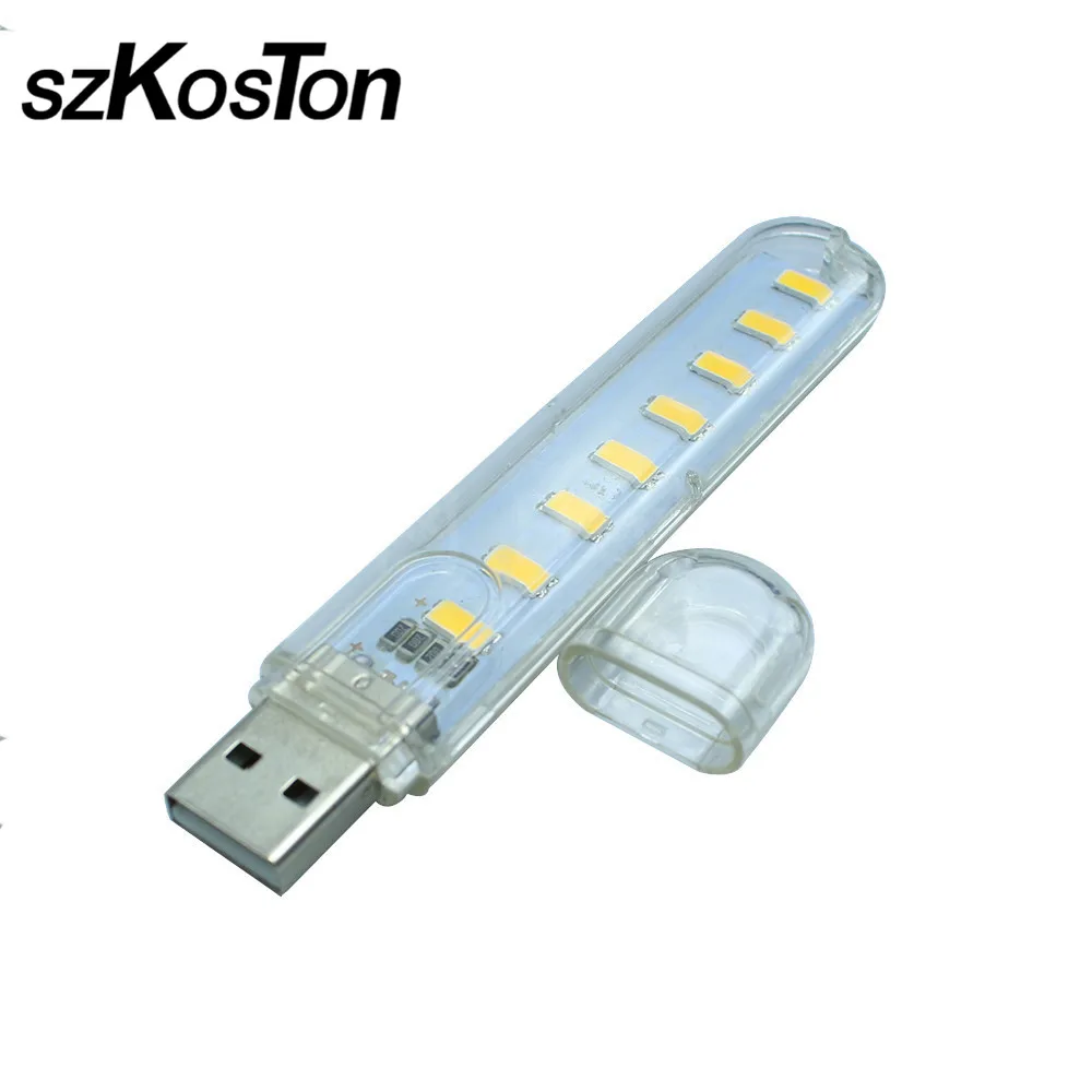 

Mini Portable USB Light Night Lamp 3/8 LEDs Bulbs Tubes Emergency Atmosphere LED Book lights Camping Bulb For Charger Laptops
