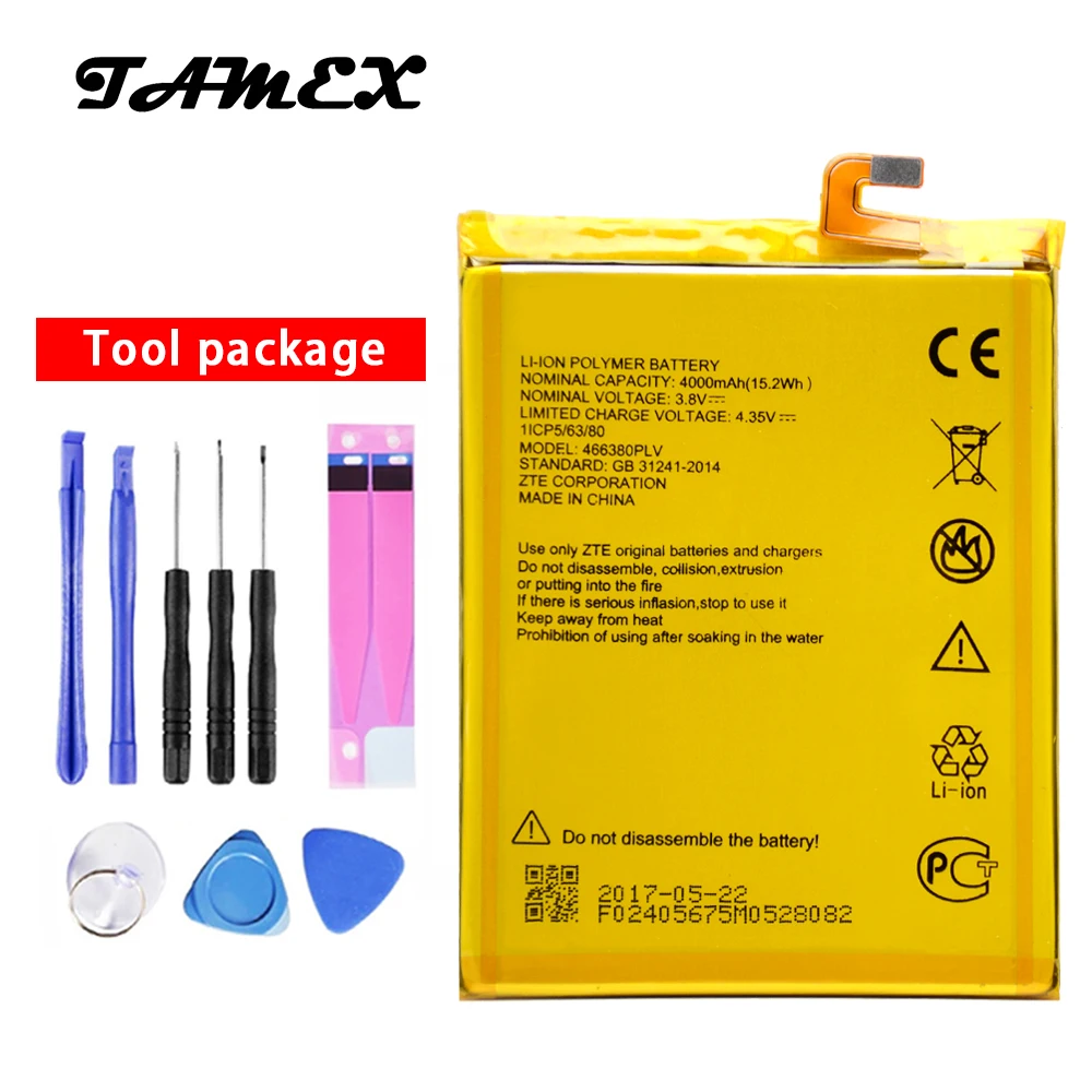 

466380PLV New Rechargeable Mobile Battery For ZTE Blade A610 A610C A610T BA610C BA610T Li-ion Polymer Batteries 3.8V 4000mAh
