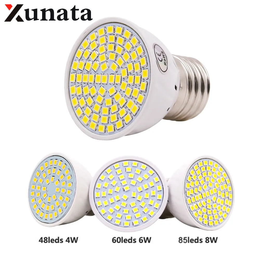 

1pc 5pcs 10pcs 2835 GU10 Bombillas Led Bulbs Lights 220V E14 E27 Lampada De LED Lamp MR16 Ampoule LED Spotlight Luz Lamparas